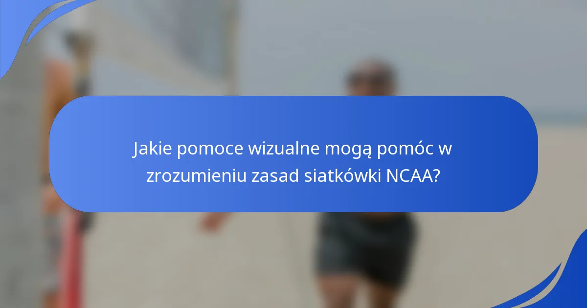 Jakie pomoce wizualne mogą pomóc w zrozumieniu zasad siatkówki NCAA?